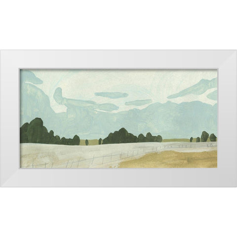 Farmland Study II White Modern Wood Framed Art Print by Caroline, Emma