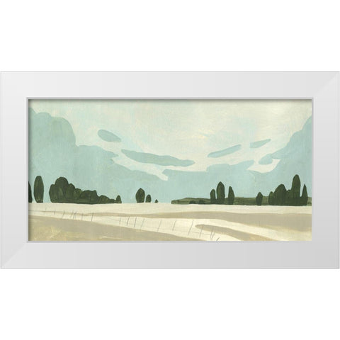 Farmland Study III White Modern Wood Framed Art Print by Caroline, Emma