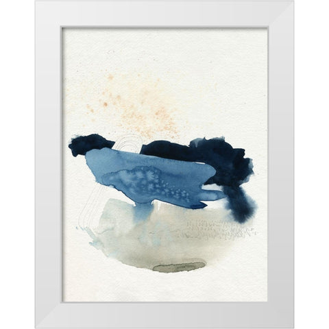 Deep Valley Blues I White Modern Wood Framed Art Print by Popp, Grace