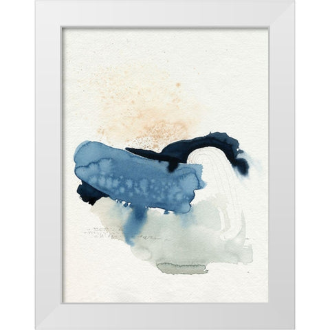 Deep Valley Blues II White Modern Wood Framed Art Print by Popp, Grace