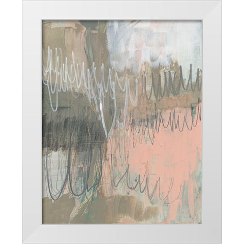 Twombly Script I White Modern Wood Framed Art Print by Goldberger, Jennifer