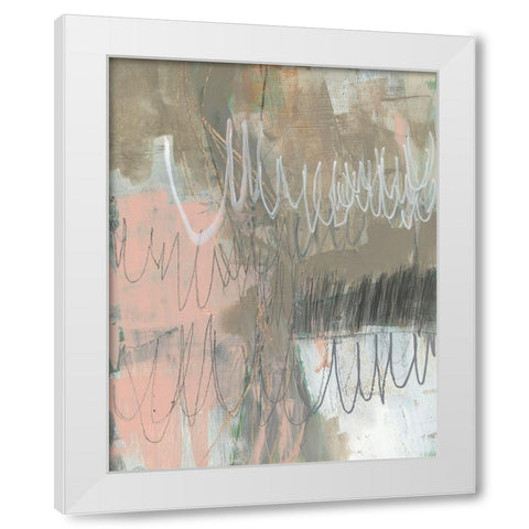 Twombly Script II White Modern Wood Framed Art Print by Goldberger, Jennifer