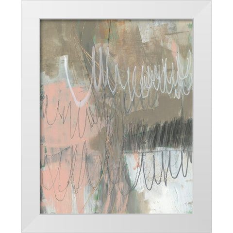 Twombly Script II White Modern Wood Framed Art Print by Goldberger, Jennifer