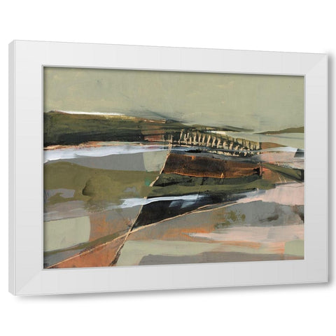 Refracted Horizon II White Modern Wood Framed Art Print by Goldberger, Jennifer