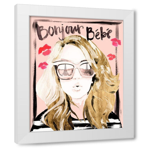 Shades of Style I White Modern Wood Framed Art Print by Parker, Jennifer Paxton