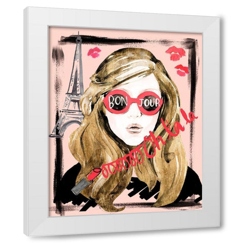 Shades of Style II White Modern Wood Framed Art Print by Parker, Jennifer Paxton