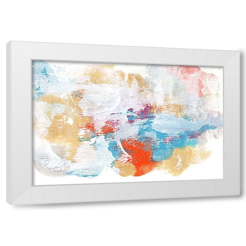 Whitewash Sunset II White Modern Wood Framed Art Print by Bramma, Lila
