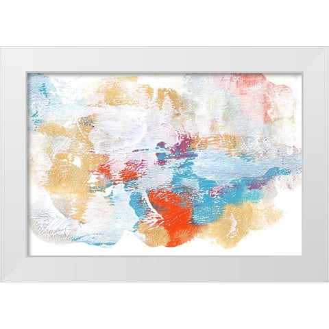 Whitewash Sunset II White Modern Wood Framed Art Print by Bramma, Lila
