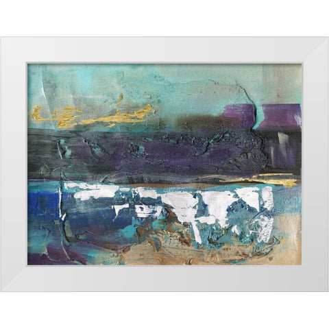 Mysteri I White Modern Wood Framed Art Print by Bramma, Lila