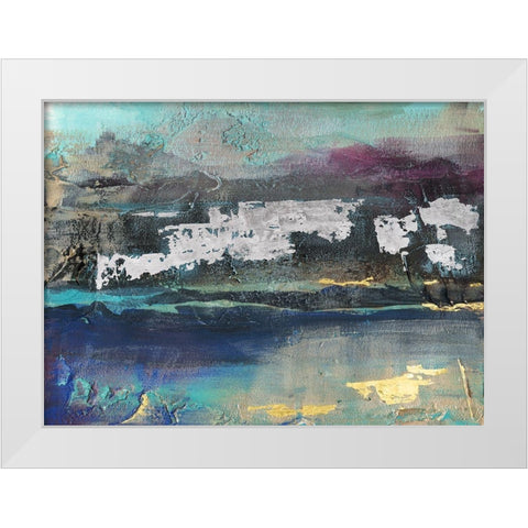 Mysteri II White Modern Wood Framed Art Print by Bramma, Lila