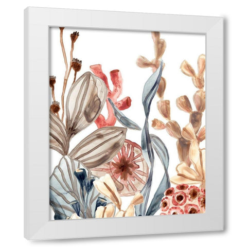 Ocean Chorus II White Modern Wood Framed Art Print by Vess, June Erica