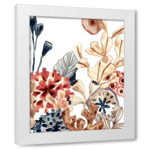 Ocean Chorus III White Modern Wood Framed Art Print by Vess, June Erica