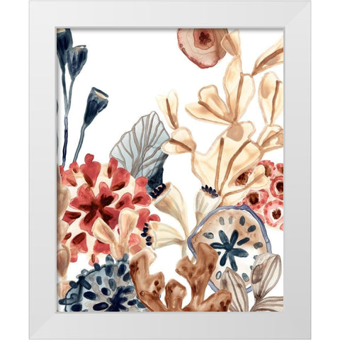 Ocean Chorus III White Modern Wood Framed Art Print by Vess, June Erica