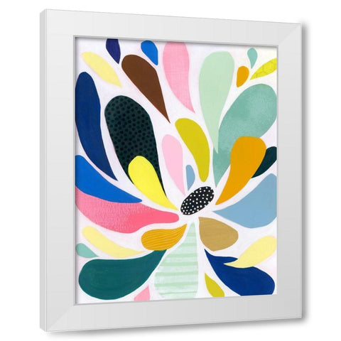 Abstract Petals I White Modern Wood Framed Art Print by Popp, Grace