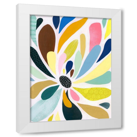 Abstract Petals II White Modern Wood Framed Art Print by Popp, Grace