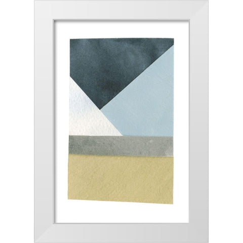 Mountain View Collage I White Modern Wood Framed Art Print by Caroline, Emma