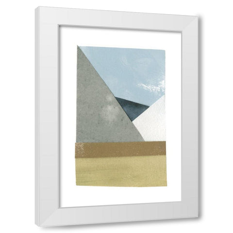 Mountain View Collage II White Modern Wood Framed Art Print by Caroline, Emma