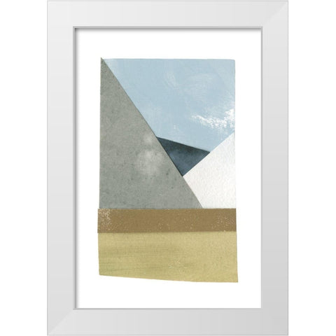 Mountain View Collage II White Modern Wood Framed Art Print by Caroline, Emma