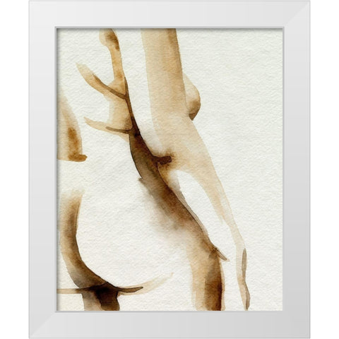 Comfortable I White Modern Wood Framed Art Print by Popp, Grace