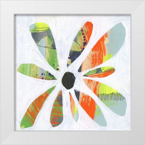 Pin Wheel II White Modern Wood Framed Art Print by Goldberger, Jennifer