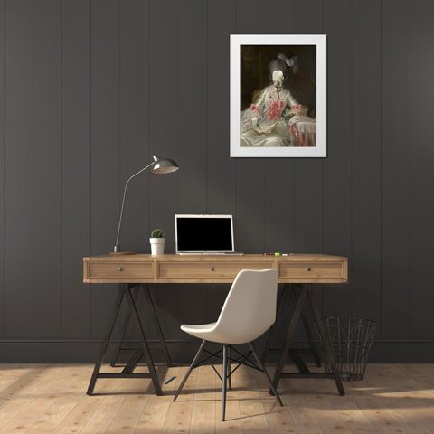 Royal Collage II White Modern Wood Framed Art Print by Barnes, Victoria