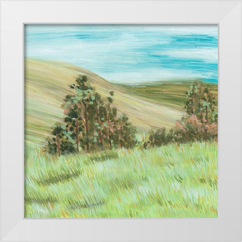 Hill Lines IV White Modern Wood Framed Art Print by Wang, Melissa