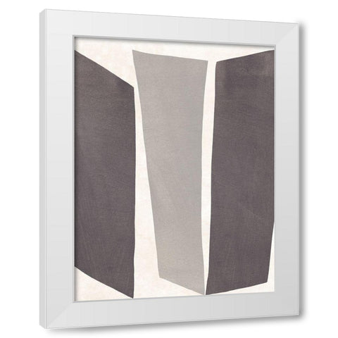 Colorblock Artifact II White Modern Wood Framed Art Print by Vess, June Erica