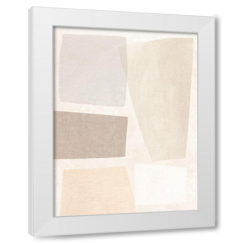 Block Magnetism II White Modern Wood Framed Art Print by Vess, June Erica