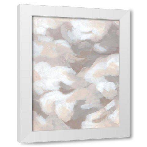 Abstract Cumulus I White Modern Wood Framed Art Print by Vess, June Erica