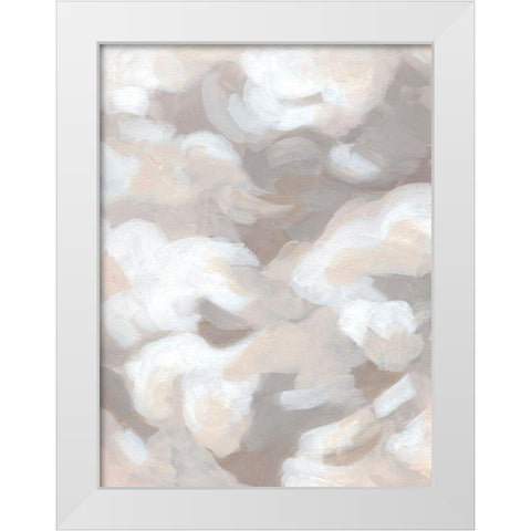 Abstract Cumulus I White Modern Wood Framed Art Print by Vess, June Erica