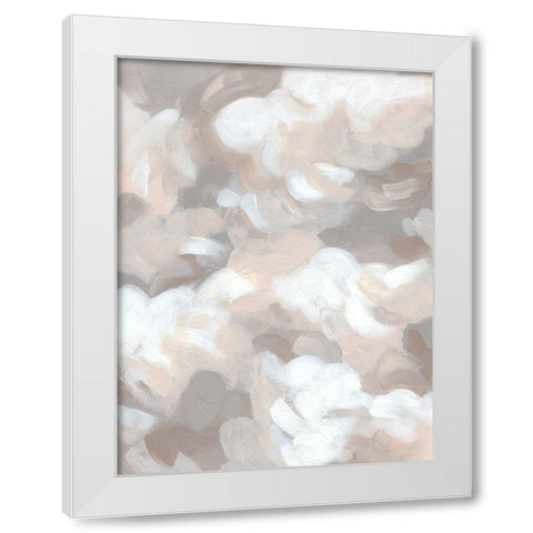 Abstract Cumulus II White Modern Wood Framed Art Print by Vess, June Erica