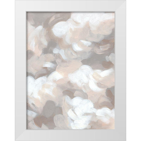 Abstract Cumulus II White Modern Wood Framed Art Print by Vess, June Erica