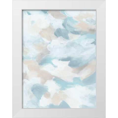 Sky Sweep I White Modern Wood Framed Art Print by Vess, June Erica