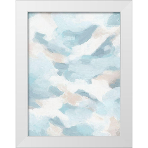 Sky Sweep II White Modern Wood Framed Art Print by Vess, June Erica