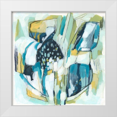 Orbit Gesture I White Modern Wood Framed Art Print by Vess, June Erica