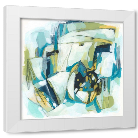 Orbit Gesture II White Modern Wood Framed Art Print by Vess, June Erica