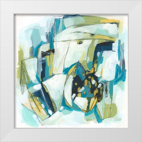 Orbit Gesture II White Modern Wood Framed Art Print by Vess, June Erica