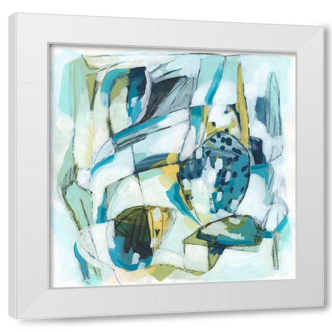 Orbit Gesture III White Modern Wood Framed Art Print by Vess, June Erica