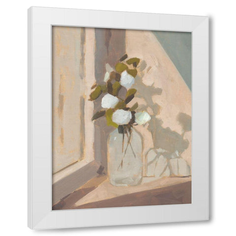 Window Bouquet II White Modern Wood Framed Art Print by Green, Jacob