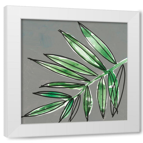 Tropic Botanicals IX White Modern Wood Framed Art Print by Goldberger, Jennifer