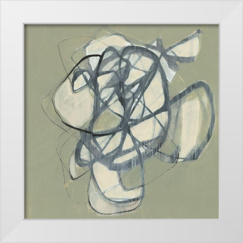 Interweb I White Modern Wood Framed Art Print by Goldberger, Jennifer