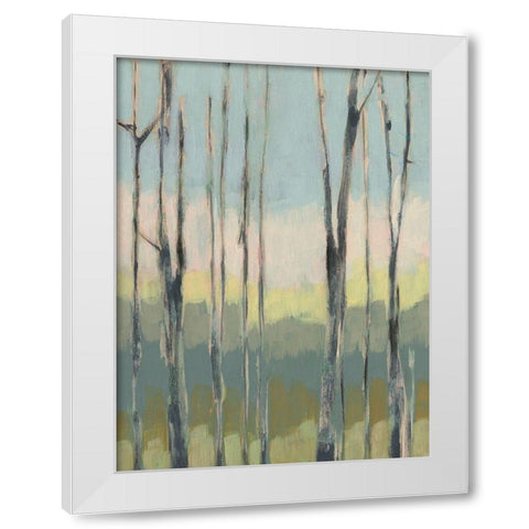 Horizon Through the Trees I White Modern Wood Framed Art Print by Goldberger, Jennifer