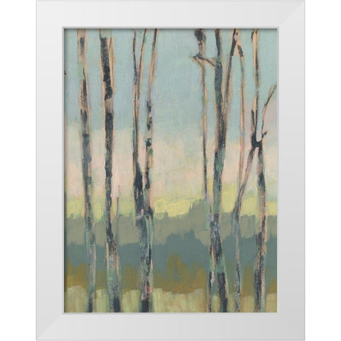 Horizon Through the Trees II White Modern Wood Framed Art Print by Goldberger, Jennifer