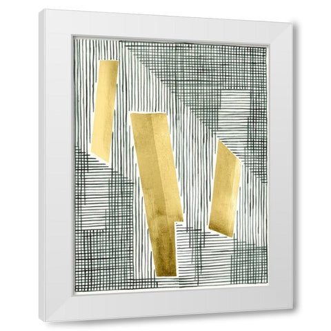 Shadow Screen II White Modern Wood Framed Art Print by Lam, Vanna