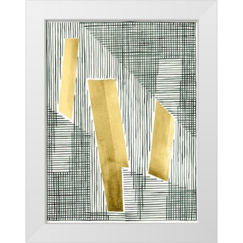 Shadow Screen II White Modern Wood Framed Art Print by Lam, Vanna