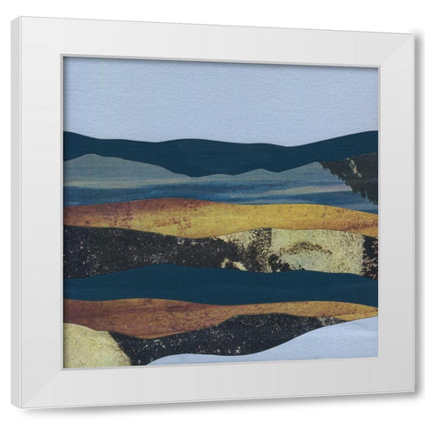 Mountain Series #4 White Modern Wood Framed Art Print by Rau, Lorelle