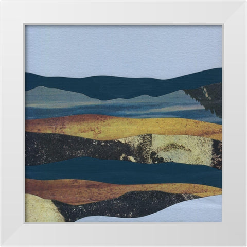 Mountain Series #4 White Modern Wood Framed Art Print by Rau, Lorelle