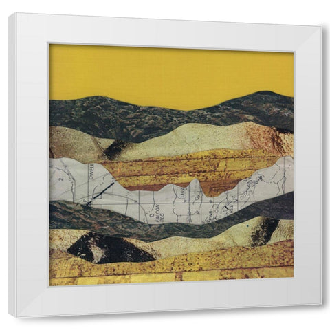 Mountain Series #5 White Modern Wood Framed Art Print by Rau, Lorelle