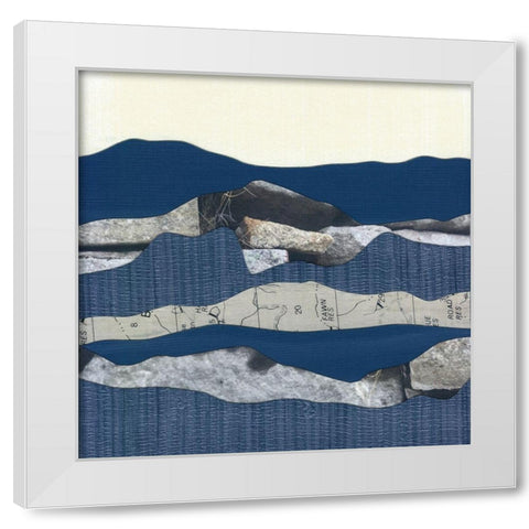 Mountain Series #19 White Modern Wood Framed Art Print by Rau, Lorelle
