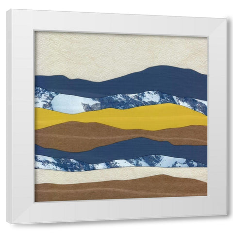 Mountain Series #20 White Modern Wood Framed Art Print by Rau, Lorelle